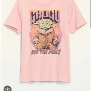 NWT Old Navy Black and Pink Graphic T-Shirt ~XL